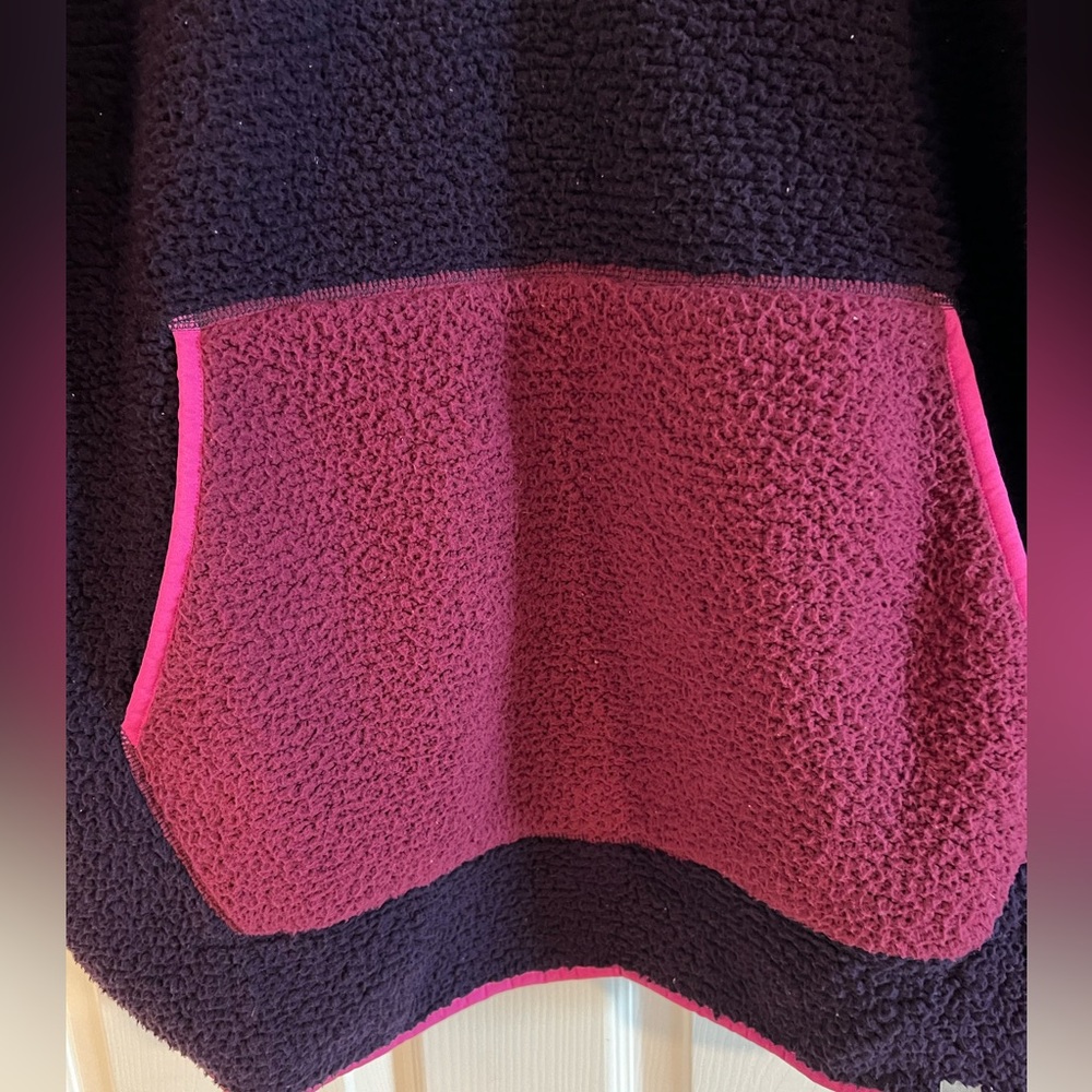 Lands End Teddy Bear Jacket. Purple and pink. Size XL. - Picture 4 of 11